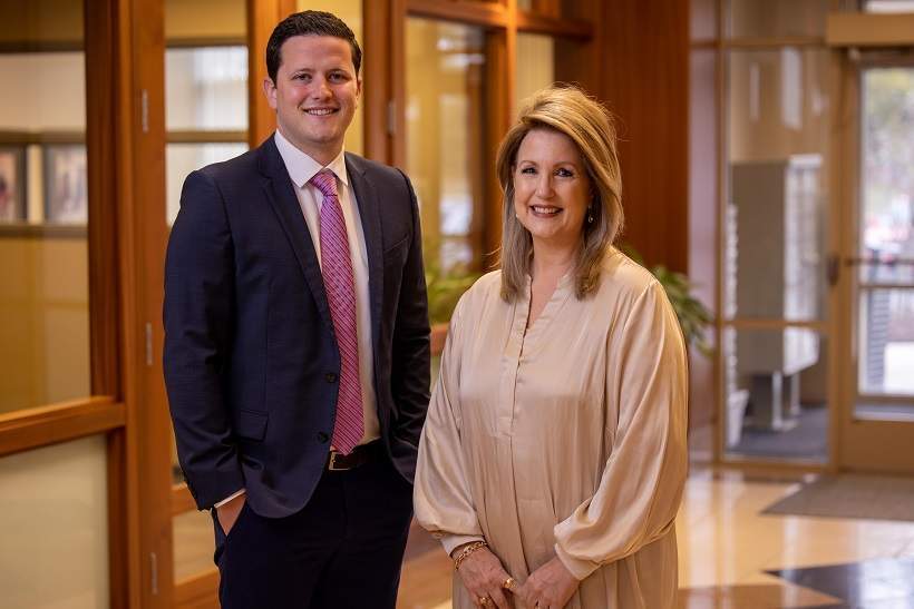 FirstLight of Birmingham and Bloomfield Hills owner Dan Paluga with Director of Care Annie Hoffman