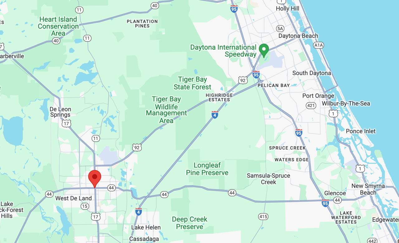 Service area map for FirstLight Home Care
