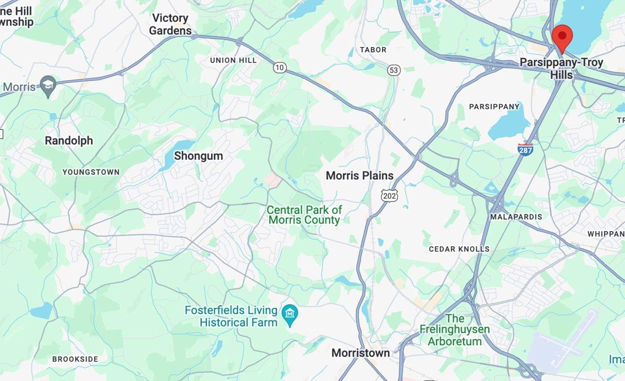The service area for FirstLight Home Care of Morristown, including Basking Ridge, Morristown, Mendham and Randolph